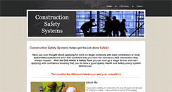 Desktop Screenshot of constructionsafetysystems.co.uk